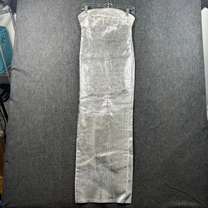 Zara Silver Strapless Dress